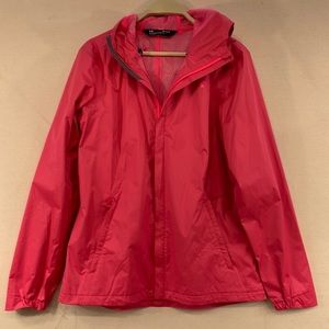 EUC Helly Hansen rain jacket. Coral color